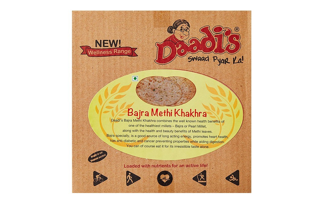 Daadi's Bajra Methi Khakhra    Pack  200 grams